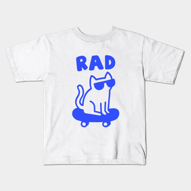 RAD CAT Kids T-Shirt by obinsun